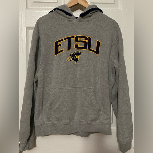 Women's Top of the World Gray ETSU Hoodie size (East TN State University) - Picture 1 of 5